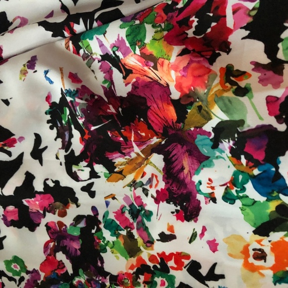 Chetta B Beautiful Black with Floral Maxi Size 12 - Picture 6 of 8